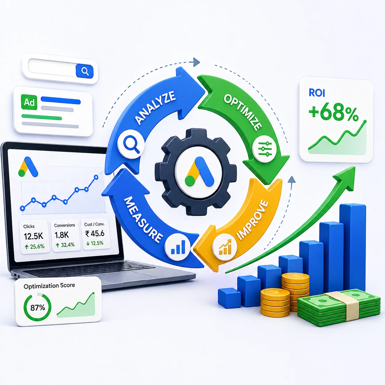 Business growth and analytics dashboard