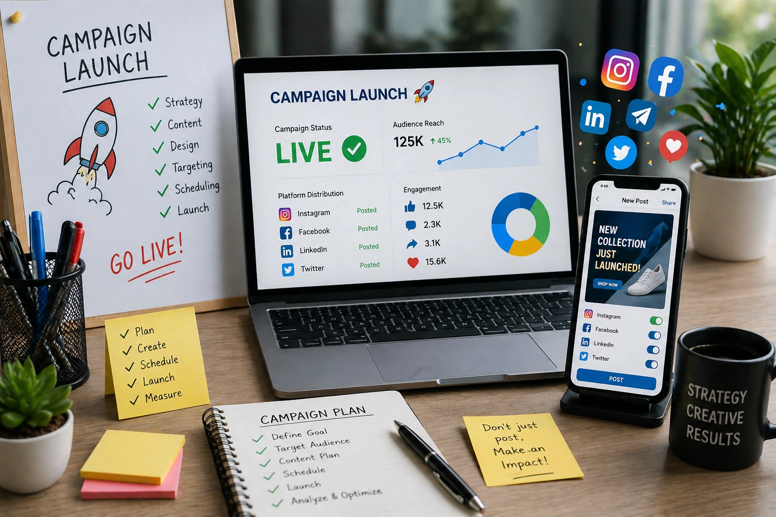 Campaign Launch & Posting