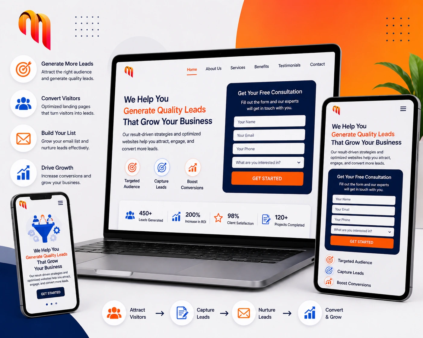 Lead Generation Website Design Faridabad