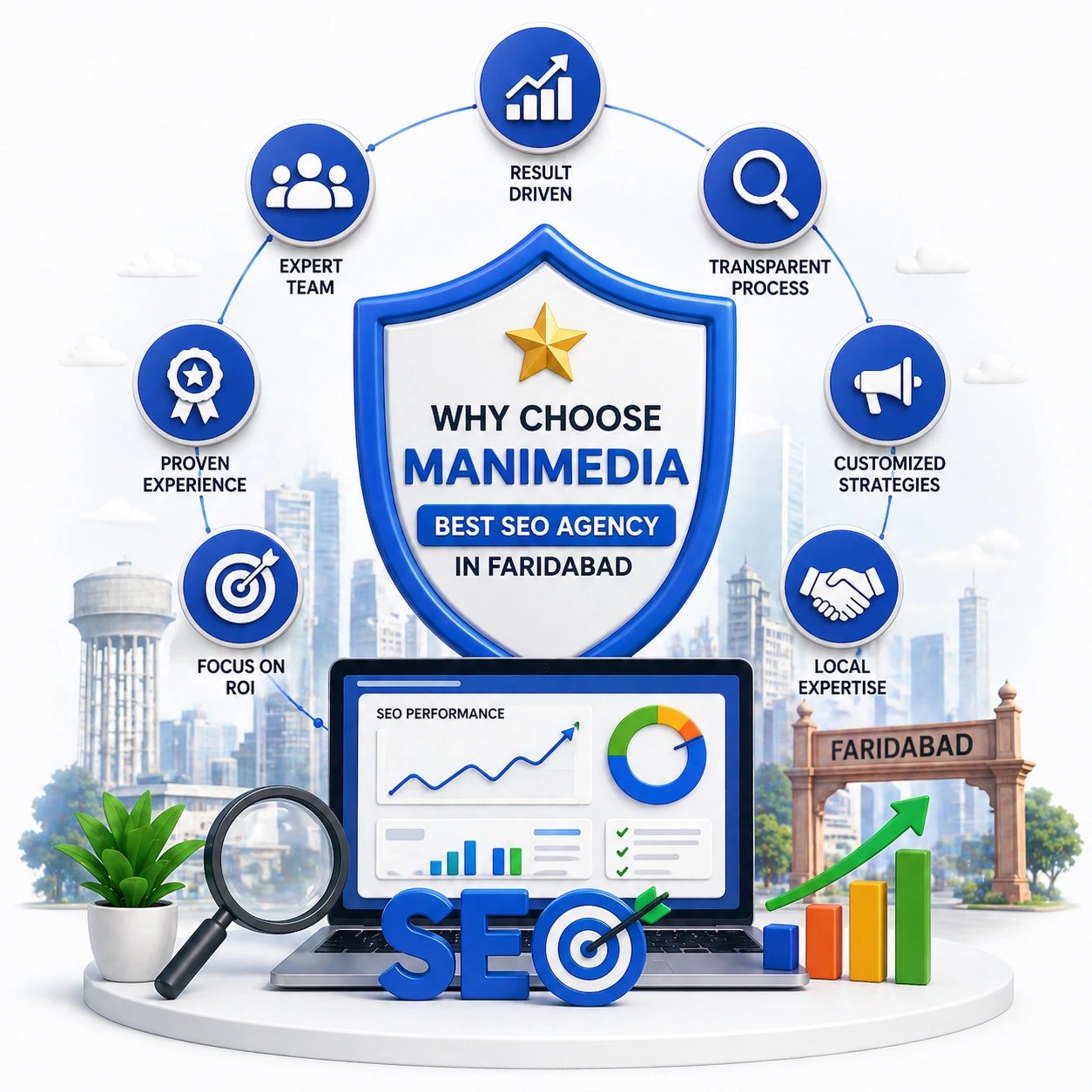 SEO success with Manimedia in Faridabad