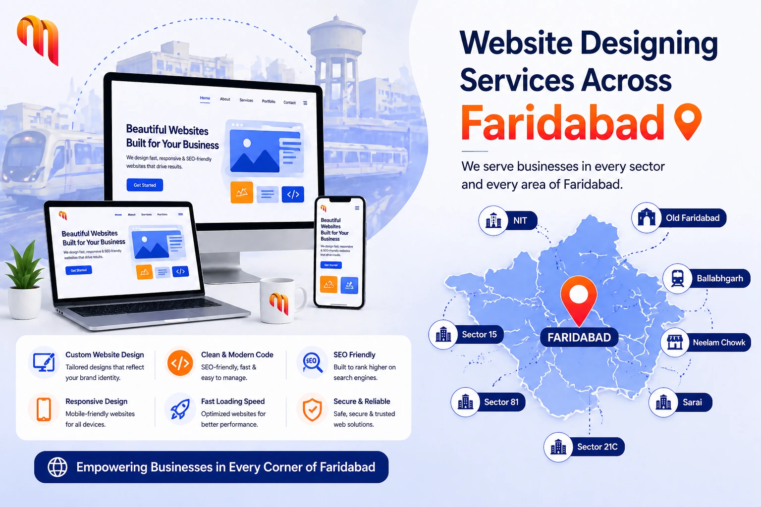 Website design services in Faridabad